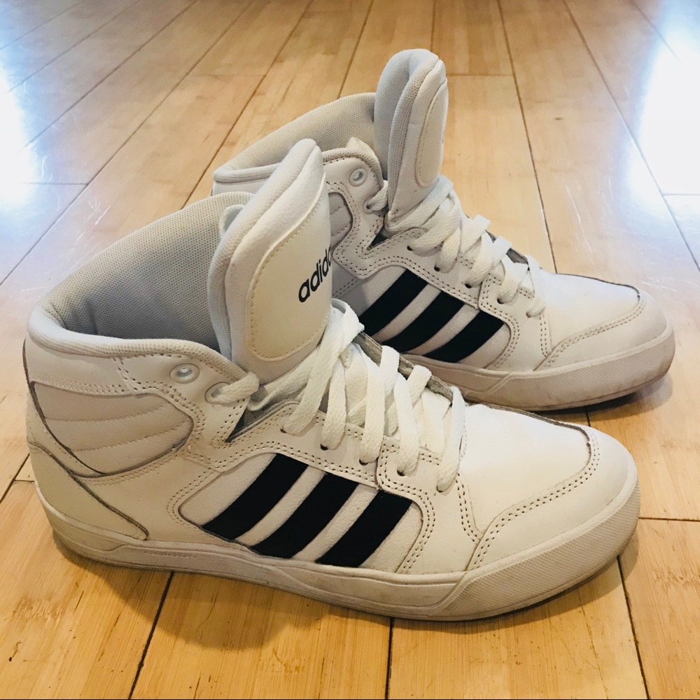 Classic adidas high top sneakers